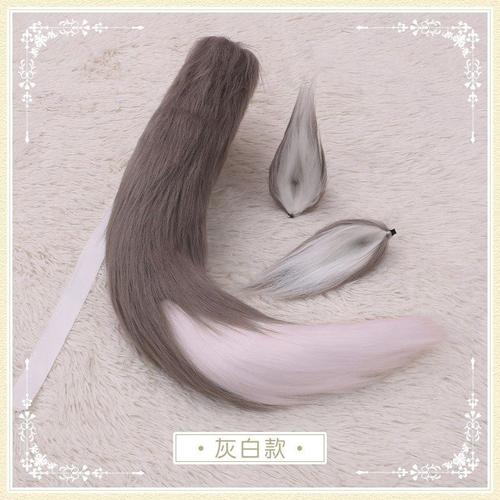 Oreilles De Renard En Peluche Anime Pour Filles, Queue Imbibée, Cosplay Animal, Oreilles De Bête En Fourrure, Queue De Bandeau Lolita, Vêtements De Sauna, Accessoires De Costume De Fête