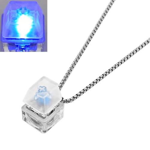 Collier À Boutons Clavier Mécanique, Avec Interrupteur Lumineux Led, Chaîne De Chandail, Cadeau Pour Ordinateur Geeks, Jouet Anti-Stress, Livraison Directe