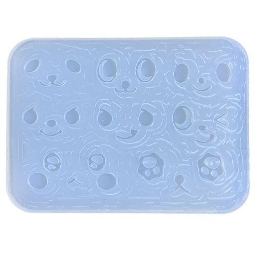 Brillant Géométrie Oeil Petite Expression Silicone Résine Époxy Moule Diy Porte-Clés Pendentif Bijoux Pour Sac Décorations
