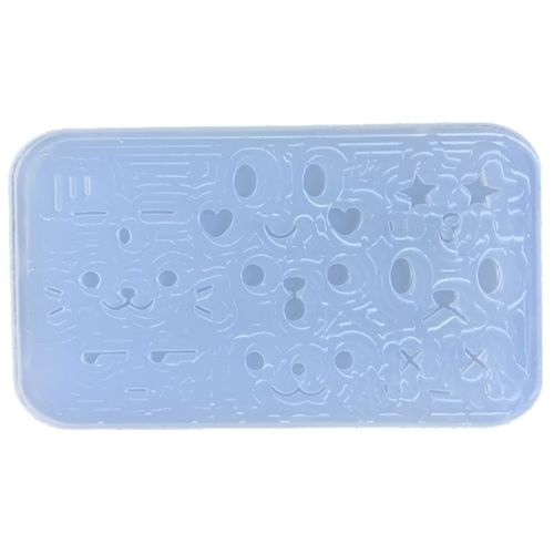 Brillant Géométrie Oeil Petite Expression Silicone Résine Époxy Moule Diy Porte-Clés Pendentif Bijoux Pour Sac Décorations