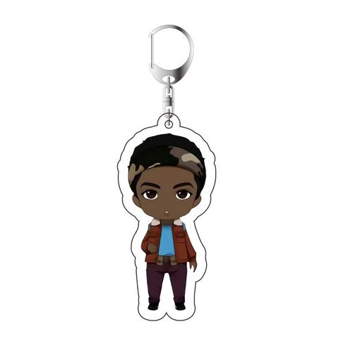 Porte-Clés Avec Pendentif En Acrylique, Personnage De Dessin Animé Mignon, Cosplay Dustin, Stranger Things, Saison 4