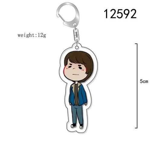 Porte-Clés Avec Pendentif En Acrylique, Personnage De Dessin Animé Mignon, Cosplay Dustin, Stranger Things, Saison 4