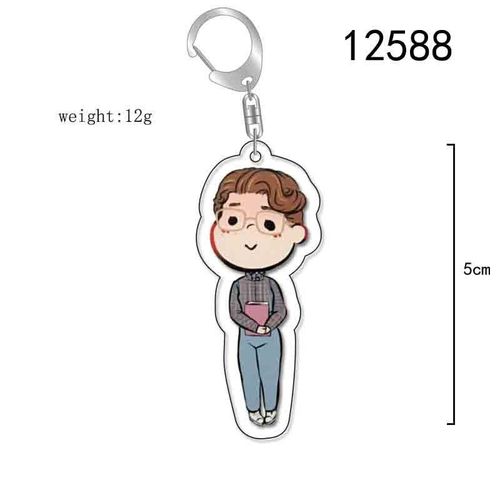 Porte-Clés Avec Pendentif En Acrylique, Personnage De Dessin Animé Mignon, Cosplay Dustin, Stranger Things, Saison 4