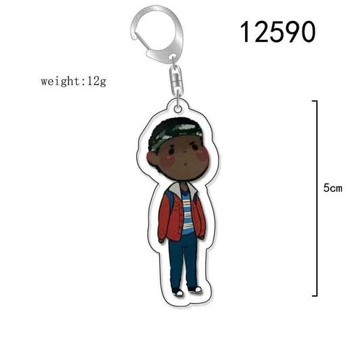 Porte-Clés Avec Pendentif En Acrylique, Personnage De Dessin Animé Mignon, Cosplay Dustin, Stranger Things, Saison 4