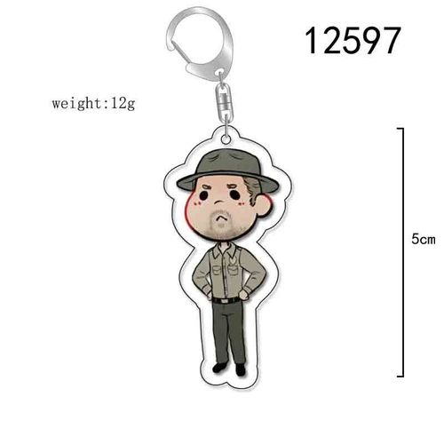 Porte-Clés Avec Pendentif En Acrylique, Personnage De Dessin Animé Mignon, Cosplay Dustin, Stranger Things, Saison 4