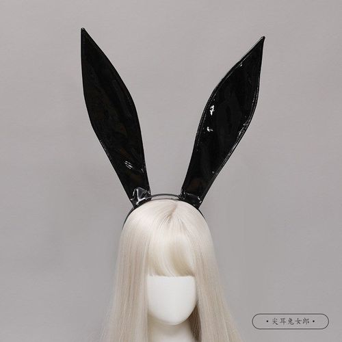 Serre-Tête Oreilles De Lapin En Cuir Pour Femme De Ménage, Bandeau De Sauna, Cerceau De Cheveux, Cosplay, Dj, Boîte De Nuit, Bar, Fête, Sexy, Haute Qualité