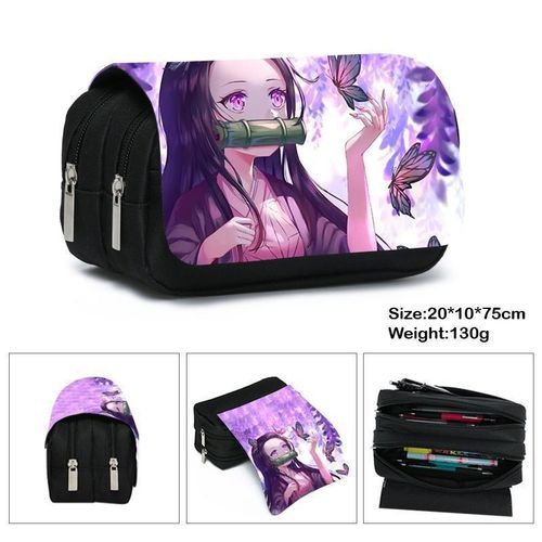 Trousse À Crayons Anime Demon Slayer, Cosplay Kimetsu No Yaiba Tanjirou Giyuuzipper, Sac De Rangement Pour Étudiant, Portefeuille, Cadeau De Saison S?