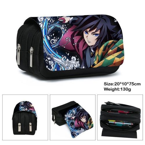 Trousse À Crayons Anime Demon Slayer, Cosplay Kimetsu No Yaiba Tanjirou Giyuuzipper, Sac De Rangement Pour Étudiant, Portefeuille, Cadeau De Saison S?