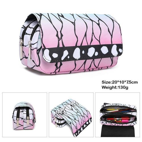 Trousse À Crayons Anime Demon Slayer, Cosplay Kimetsu No Yaiba Tanjirou Giyuuzipper, Sac De Rangement Pour Étudiant, Portefeuille, Cadeau De Saison S?