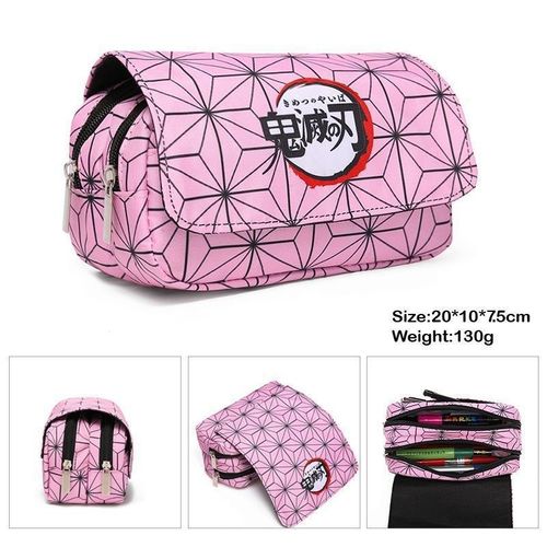 Trousse À Crayons Anime Demon Slayer, Cosplay Kimetsu No Yaiba Tanjirou Giyuuzipper, Sac De Rangement Pour Étudiant, Portefeuille, Cadeau De Saison S?