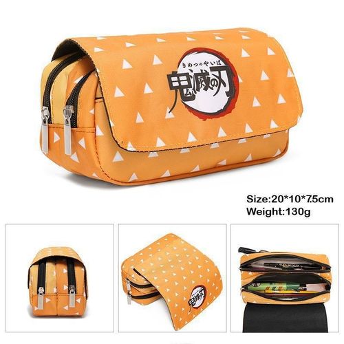 Trousse À Crayons Anime Demon Slayer, Cosplay Kimetsu No Yaiba Tanjirou Giyuuzipper, Sac De Rangement Pour Étudiant, Portefeuille, Cadeau De Saison S?