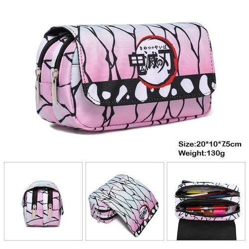Trousse À Crayons Anime Demon Slayer, Cosplay Kimetsu No Yaiba Tanjirou Giyuuzipper, Sac De Rangement Pour Étudiant, Portefeuille, Cadeau De Saison S?
