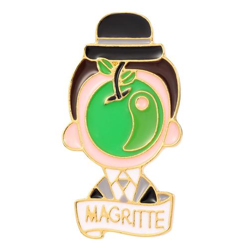 Dali Magrite ? Broche De Peintre Réaliste En Émail, Style De Peinture Abstraite, Broche De Veste À Revers Pour Peintre, Accessoires Cadeaux Pour Amis