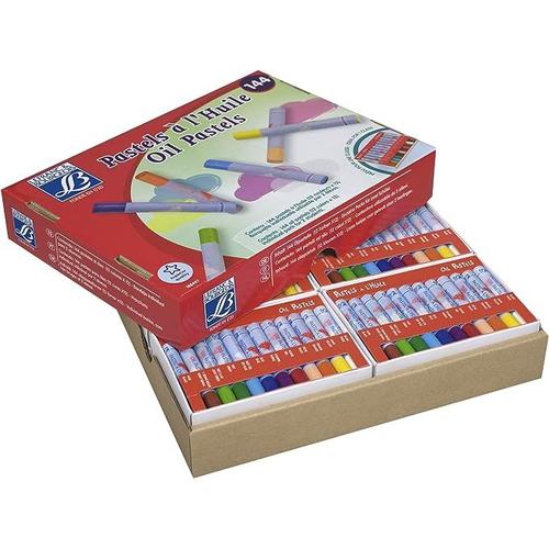 Lefranc Bourgeois Education - Loisir Créatif - Pastels Huile Education 8 Mm - Pack 144