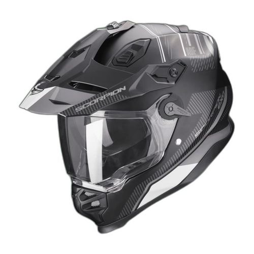 Casque Moto Intégral Scorpion Adf-9000 Air Desert Ece 22-06 - Noir Mat/Argent - Xs