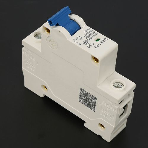 Disjoncteur miniature 230 V CA DZ47¿63, 1 pôle, interrupteur de coupure (50 A)