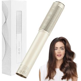 Brosse Lisseur Et Boucler Cheveux Ionique,2 En 1 Professionnels Hair Straightener Brush Avec Protection Anti-Brûlure,25S Ptc Chauffage & 5 Réglages De Température
