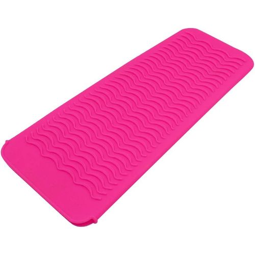 Housse De Tapis En Silicone Résistant À La Chaleur Pour Fer Plat,Fer À Friser,Fer À Friser,Fer À Friser,Sac De Voyage Pour Fer À Friser,Fer À Lisser,Sac De Voyage(Rose)