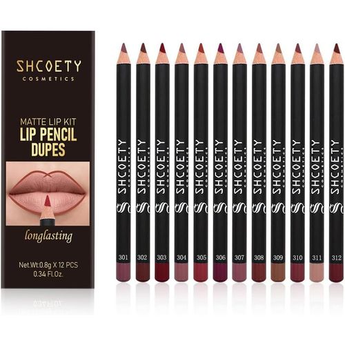 12 Couleurs Matte Lip Liner Set,Crayons À Lèvres Lisses Imperméables De Qualité Supérieure,Rouge À Lèvres Nude Longue Durée Pour Définir Et Remplir Les Lèvres 