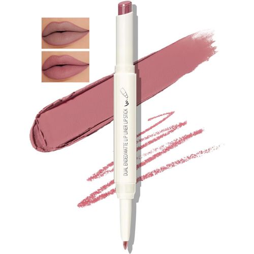 Rouge À Lèvres Double-Embout Rouge À Lèvres Crayon À Lèvres Velours Crayon À Lèvres Crème Matte Longue Durée 
