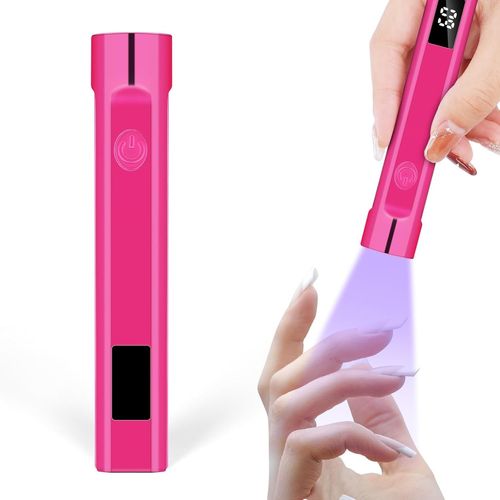 Lampe Uv Ongles Gel,Mini Lampe À Ongles Led Uv 3w Petite Lampe Uv Ongles Gel Usb Portable Lampe Uv Ongles Gel Lampe Sèche-Ongles De Salon Parfait Pour Toutes Les Gels,Bleu Coloré,Violet 