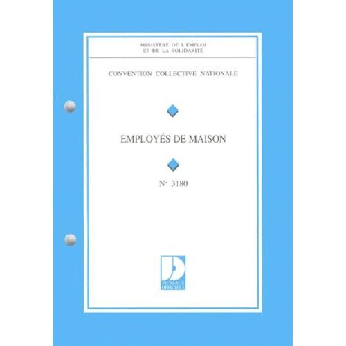 Convention Collective Nationale, Employés De Maison - 3 Juin 1980, Étendue Par Arrêté Du 26 Mai 1982