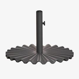 Base De Parasol Ronde En Acier Carolys Gris Graphite