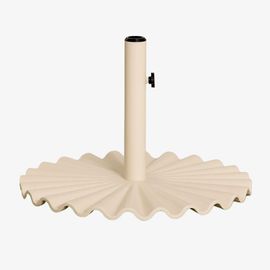 Base De Parasol Ronde En Acier Carolys Tapioca Beige