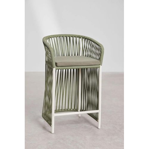Lot De 2 Tabourets Hauts Sophie Vert Militaire Clair ¿65 Cm