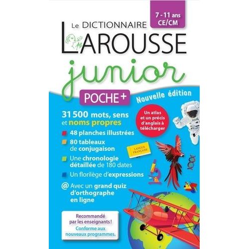 Le Dictionnaire Larousse Junior Poche Plus Ce/Cm