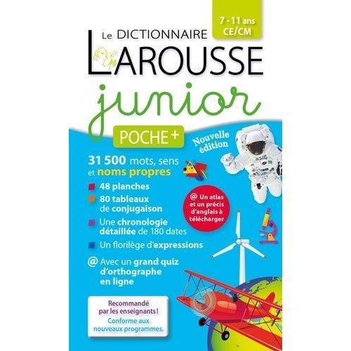 Le Dictionnaire Larousse Junior Poche + - 7-11 Ans Ce/Cm