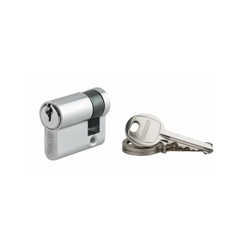 Cylindre de serrure à clé crantée Ecopro nickelé - Demi-cylindre - 30 x 10 - Varié - THIRARD - 00007948