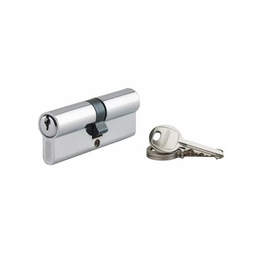 Cylindre de serrure à clé crantée Ecopro nickelé - 40 x 40 - Varié - THIRARD - 00007190