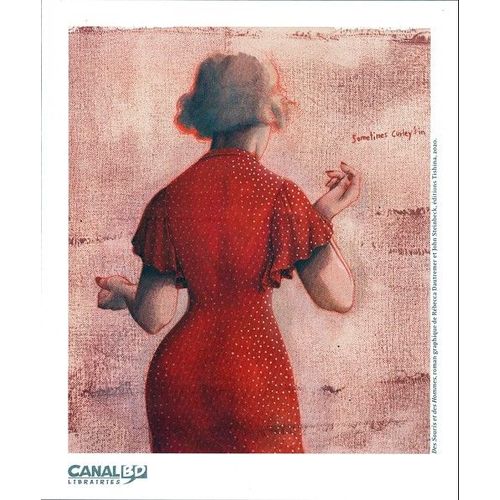 [ Ex-Libris / Lithographie / Tiré À Part ] Des Souris Et Des Hommes, Roman Graphique De Rébecca Dautrement & John Steinbeck, Éditions Tishina, 2020 - Librairies Canal B.D. / Bd