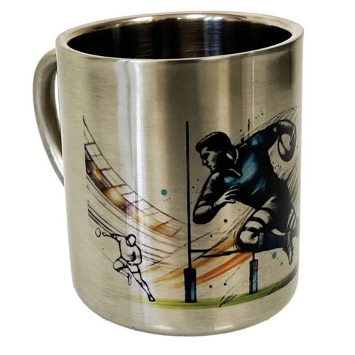 Tasse Rugby En Inox Double Paroi  200 Ml