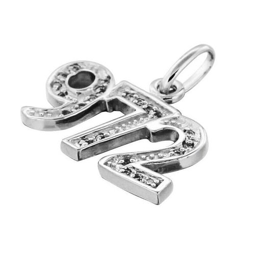 Pendentif 972 Martinique Avec Zirconium Argent Massif 925/000 Garanti