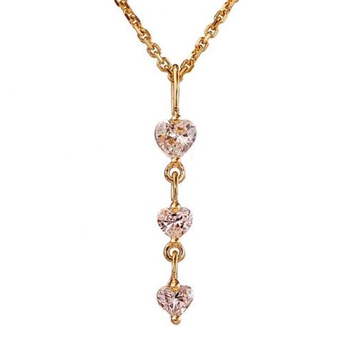 Collier Pendentif CUr En Argent Sterling S925 Plaqué Or 14 Carats