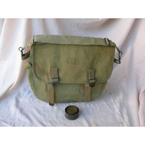 Ww2 Us Musette M-36 Militaire Imperméabilisée Américaine Parachutistes Datée De 1943 (39-45)