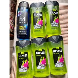 Lots De 5 Gel Douche 5 En 1 Axe, Don 1 Gratuit 