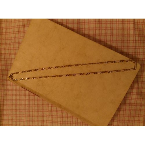 Collier Plaqué Or Vintage Années 80.