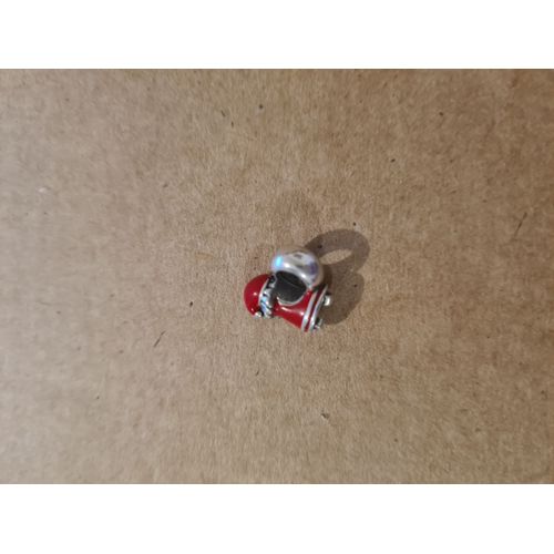 Charm Père Noël Avec Hotte Argent