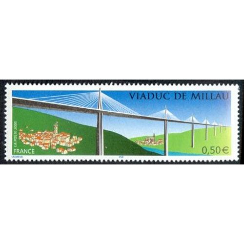 Inauguration Du Viaduc De Millau Année 2005 N° 3730 Yvert Et Tellier Luxe