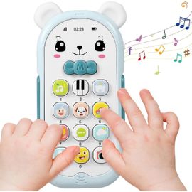 Jouet De Téléphone Portable Pour Enfants Pour Toddles Bébé Chant Téléphone Bébé Smartphone Bébé Faux Téléphone Enfants Jouet Ensemble Composant Électronique Téléphone Portable Nouveau-Nébleu