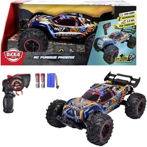 - Voiture Rc Furious Phoenix(40cm)-Voiture Télécommandée À Partir De 6 Ans Avec Suspension Et Lumière-Voiture De Contrôle À Distance Pour Enfants,12 Km/H,Télécommande 2,4 Ghz,