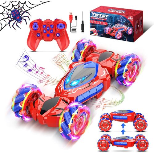 Dreamlandia Voiture Télécommandée Spider,Jouet Enfant 3 4 5 6 7 8 9 10 11 12 Ans Garcon Fille Drift Tout Terrain Jeux Enfant 6-12 Ans Cadeau Garcon Fille 3-12 Ans Voiture Enfant Téléguidé Voiture