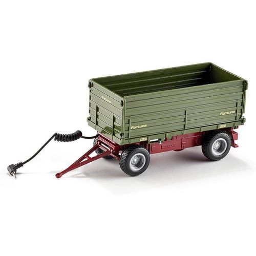 6781-Remorque Basculante Bilatérale Télécommandée,1:32,Métal/Plastique,Vert,Compatible Avec Véhicules Control Avec Attelage De Remorque