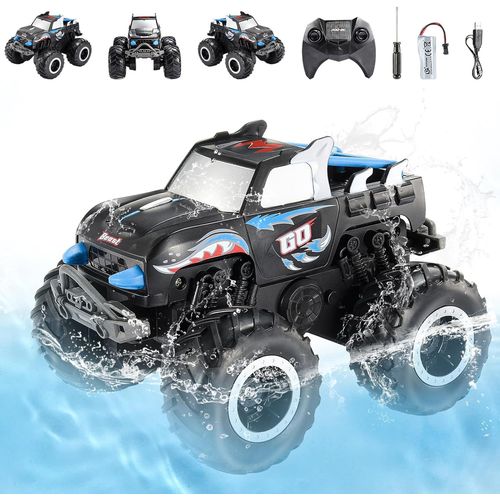 Voiture Télécommandée,Jouet Garcon 4 5 6-10 Ans Cadeaux De Noël Enfants 2023 Cadeau Garçon 5 6 7 8 9 10-12 Ans Monster Truck Voiture Telecommandé Tout Terrain Jeux Exterieur Enfant