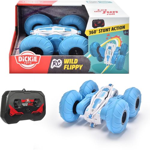 Rc Wild Flippy-Voiture Radiocommandée 15cm-Rotation 360°-Jusqu'à 8km/H-Dès 6 Ans-201103003,Bleu