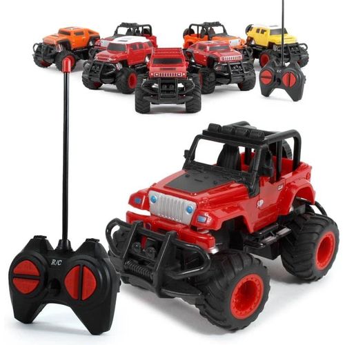 - Tout Terrain-4x4-099168-Voiture Télécommandée-Modèle Aléatoire-1/43-Piles Non Incluses-Plastique-À Partir De 5 Ans