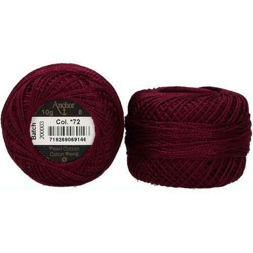 4591008-00072 Fil À Broder 100% Coton,Mûre Foncé,Épaisseur 8,82 M,16 G